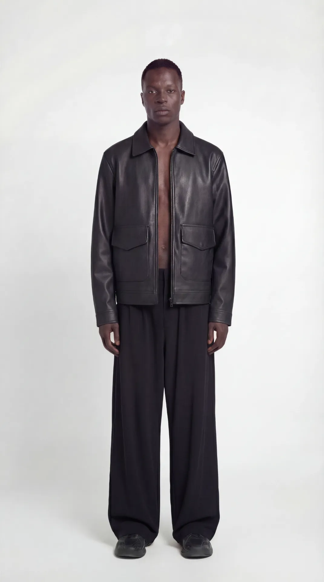 LETHER JACKET BLACK (S)